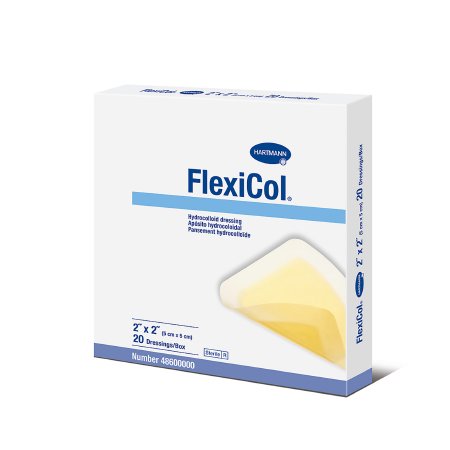 Hartmann  48600000 Hydrocolloid Dressing FlexiCol 2 X 2 Inch Square