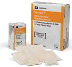 Cardinal  55523BAMD Antibacterial Foam Dressing Kendall AMD Foam 1-3/4 X 3-1/4 Inch Sterile