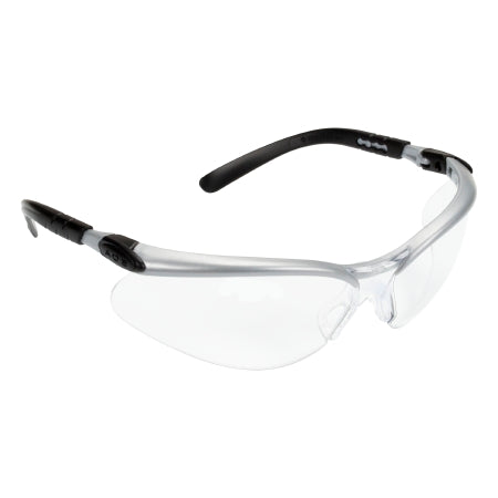 3M 11380-00000-20 Safety Glasses 3M BX Anti-fog Coating Clear Tint Polycarbonate Lens Silver / Black Frame Over Ear One Size Fits Most