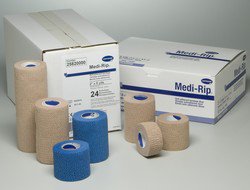 Hartmann  25820000 Cohesive Bandage Medi-Rip 2 Inch X 5 Yard Team Pack Self-Adherent Closure Tan NonSterile Standard Compression