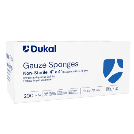 Dukal  4122-100 Gauze Sponge Dukal 4 X 4 Inch 100 per Pack NonSterile 12-Ply Square