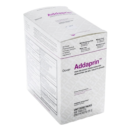 Medique Products  1625314 Pain Relief Addaprin 200 mg Strength Ibuprofen Tablet 250 per Box