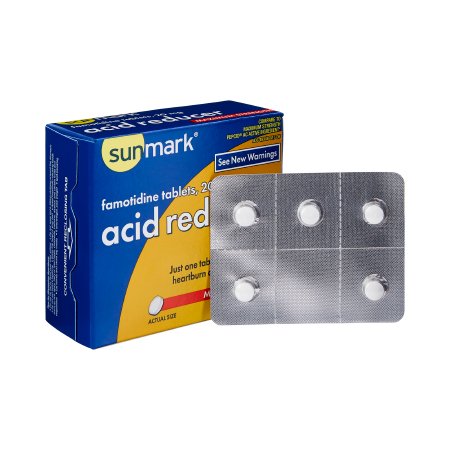 McKesson Brand 49348081705 Antacid sunmark 20 mg Strength Tablet 25 per Box