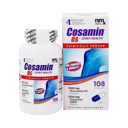 Nutramax Products Inc  55970080825 Joint Health Supplement Cosamin DS Vitamin C (as Manganese Ascorbate) 6 mg, Manganese (as Manganese Ascorbate) 1 mg, Glucosamine HCl 1.5 g (1500 mg) 105 mg - 1 mg Strength Capsule 100 per Bottle