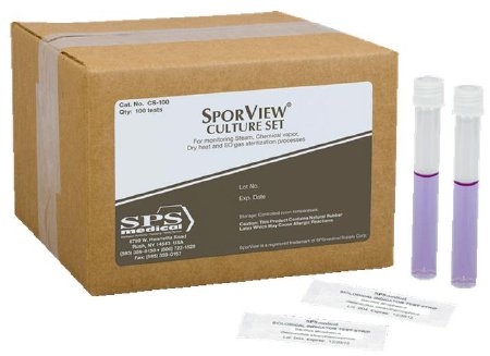 SPS Medical Supply  CS-100 SporView Sterilization Biological Indicator Kit Steam / EO Gas / Dry Heat / Chemical Vapor