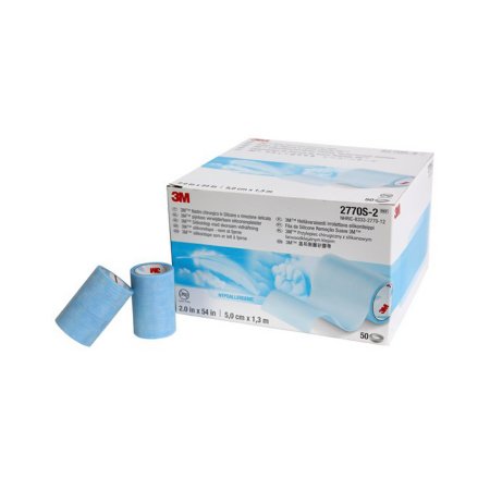 3M  2770S-2 Medical Tape 3M Micropore S Blue 2 Inch X 1-1/2 Yard Silicone NonSterile