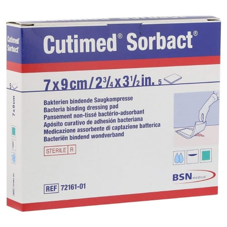 BSN Medical  7216111 Antimicrobial Mesh Dressing Cutimed Sorbact 2-3/4 X 3-1/2 Inch Rectangle Sterile