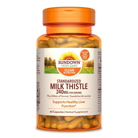 US Nutrition  03076800348 Herbal Supplement Sundown Naturals Milk Thistle Extract 240 mg Strength Capsule 60 per Bottle