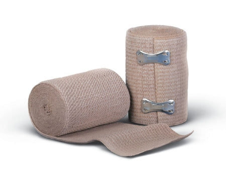 Medline  MDS046003 Elastic Bandage Soft Wrap 3 Inch X 5 Yard Clip Detached Closure Tan NonSterile Standard Compression