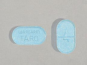 Taro  51672403103 Warfarin Sodium 4 mg Tablet Bottle 1,000 Tablets