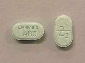 Taro  51672402903 Warfarin Sodium 2.5 mg Tablet Bottle 1,000 Tablets