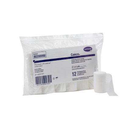 Hartmann  80200000 Conforming Bandage Conco 2 Inch X 4-1/10 Yard 12 per Pack NonSterile 1-Ply Roll Shape