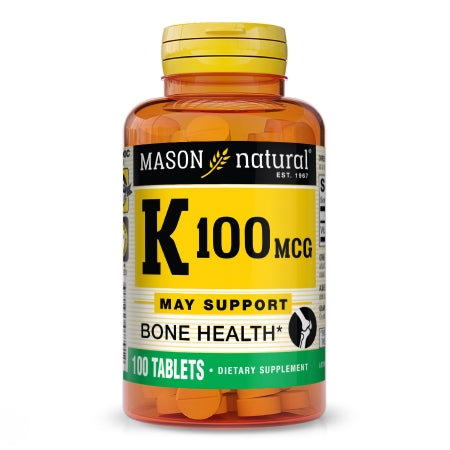 Mason Vitamins  31184507791 Vitamin Supplement Mason Natural Vitamin K 100 mcg Strength Tablet 100 per Bottle