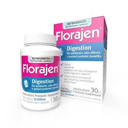 American Lifeline  73942344048 Probiotic Dietary Supplement Florajen Digestion 30 per Bottle Capsule