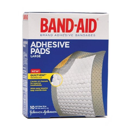 Johnson & Johnson Consumer  00381371183388 Adhesive Strip Band-Aid 2-7/8 X 4 Inch Plastic Rectangle Tan Sterile