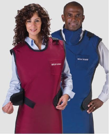 Wolf X-Ray 65026-18 X-Ray Apron Burgundy Easy Wrap Style X-Large