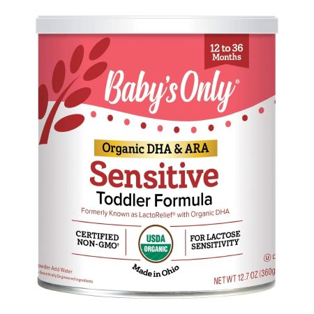 Natures One Inc 22903-1 Toddler Formula Baby's Only Organic Sensitive 360 Gram Can Powder Organic Lactose Sensitivity