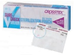 SPS Medical Supply  SCL12182 Sterilization Pouch Sure-Check Ethylene Oxide (EO) Gas / Steam 12 X 18 Inch Transparent Self Seal Film