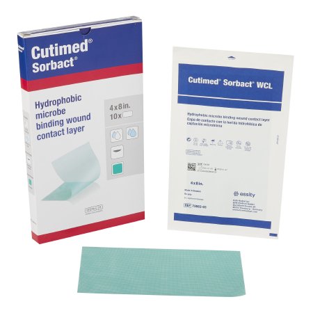 BSN Medical  7266203 Antimicrobial Wound Contact Layer Dressing Cutimed Sorbact WCL Rectangle Sterile