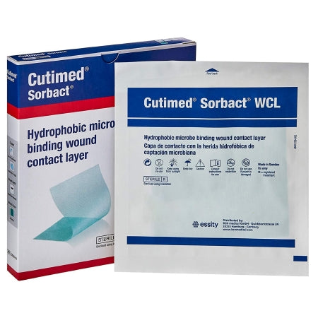 BSN Medical  7266202 Antimicrobial Wound Contact Layer Dressing Cutimed Sorbact WCL Rectangle Sterile