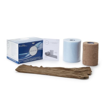 Andover Coated Products  7800TLC-TN 2 Layer Compression Bandage System CoFlex TLC with Indicators 4 Inch X 3-2/5 Yard / 4 Inch X 5-1/10 Yard Self-Adherent / Pull On Closure Tan NonSterile 35 to 40 mmHg