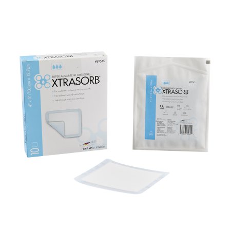 Gentell  89545 Super Absorbent Dressing Xtrasorb Classic Non-Adhesive 4 X 5 Inch Rectangle