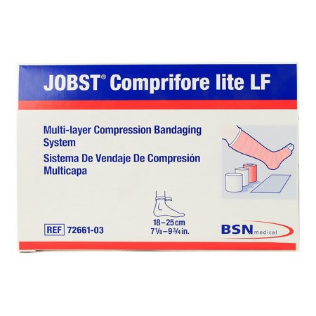 BSN Medical  7266103 3 Layer Compression Bandage System JOBST Comprifore lite LF No Closure Tan / White NonSterile 40 mmHg