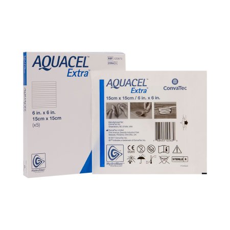 ConvaTec  420673 Hydrofiber Dressing Aquacel Extra 6 X 6 Inch Square