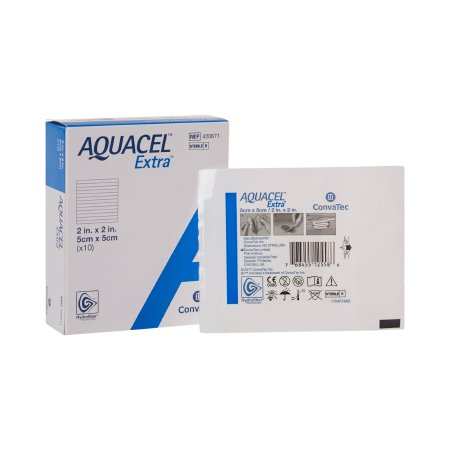 ConvaTec  420671 Hydrofiber Dressing Aquacel Extra 2 X 2 Inch Square