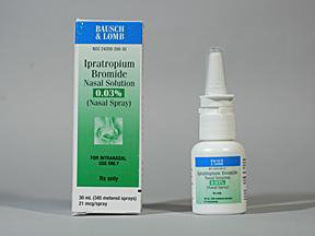 Bausch & Lomb  24208039830 Ipratropium Bromide 0.03%, 21 mcg Spray Bottle 30 mL