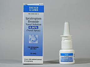 Bausch & Lomb  24208039915 Ipratropium Bromide 0.06%, 42 mcg Spray Bottle 15 mL