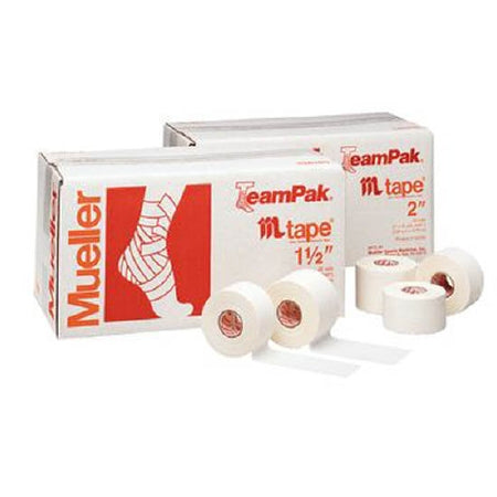 Patterson Medical Supply  55105902 Athletic Tape Mueller Mtape White 1-1/2 Inch X 15 Yard Cotton / Zinc Oxide NonSterile