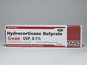 Taro  51672407401 Hydrocortisone Butyrate 0.1% Cream Tube 15 Gram