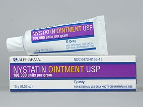 Teva  00472016615 Nystatin 100,000 U / Gram Ointment Tube 15 Gram