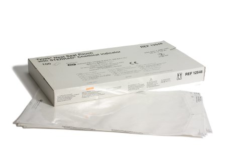 Advanced Sterilization Products  12548 Sterilization Pouch Tyvek Gas Plasma 10 X 19 Inch Transparent / White Heat Seal Tyvek Material