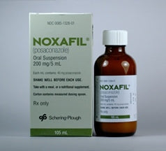 Schering Plough  00085132801 Noxafil Posaconazole 200 mg / 5 mL Suspension Bottle 105 mL