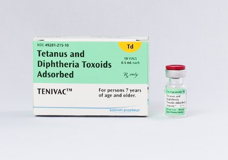 Sanofi Pasteur  49281021510 Tenivac Td Vaccine Indicated for People 7 Years of Age and Older Tetanus and Diphtheria Toxoids Adsorbed, Preservative Free Injection Single-Dose Vial 0.5 mL