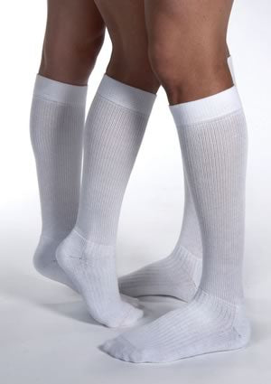 BSN Medical 110481 Compression Stocking JOBST ActiveWear Knee High Large Cool White Closed Toe