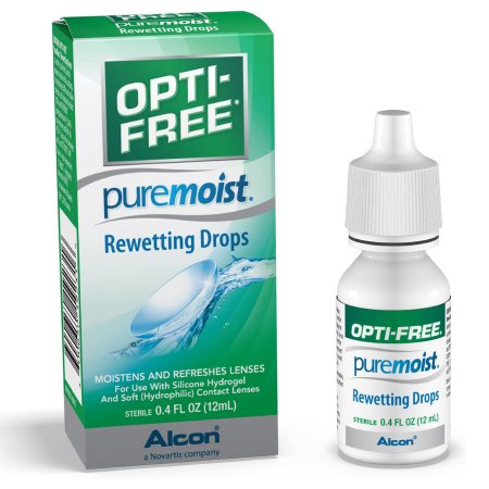 Alcon  00065019231 Contact Lens Solution Opti-Free Pure Moist 0.4 oz. Solution