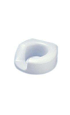 Fabrication Enterprises  43-2540R Raised Toilet Seat Standard Arthro 4 Inch Height White