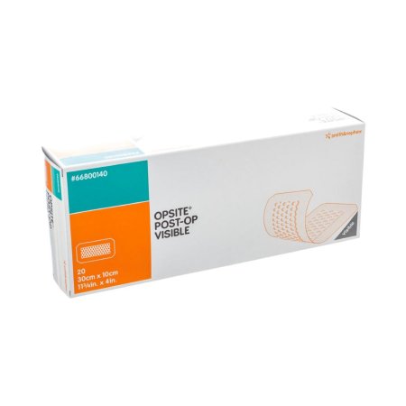 Smith & Nephew  66800140 Foam Dressing OpSite Post-Op Visible 4 X 11-3/4 Inch With Border Waterproof Film Backing Adhesive Rectangle Sterile