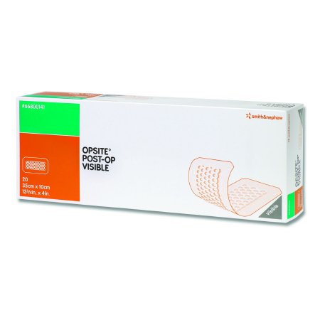 Smith & Nephew  66800141 Foam Dressing OpSite Post-Op Visible 4 X 13-3/4 Inch With Border Waterproof Film Backing Adhesive Rectangle Sterile