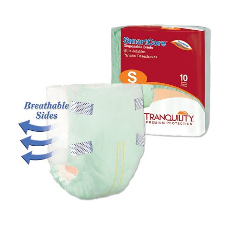 Principle Business Enterprises 2311 Unisex Adult Incontinence Brief Tranquility SmartCore Small Disposable Heavy Absorbency