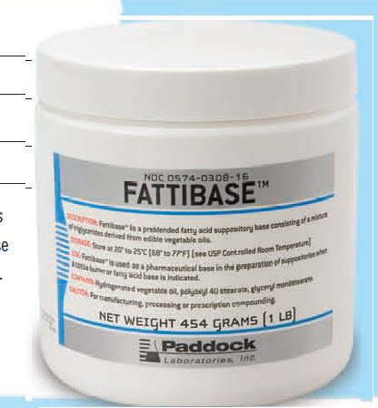 Perrigo Company  00574030816 Suppository Base Fattibase 1 lb.