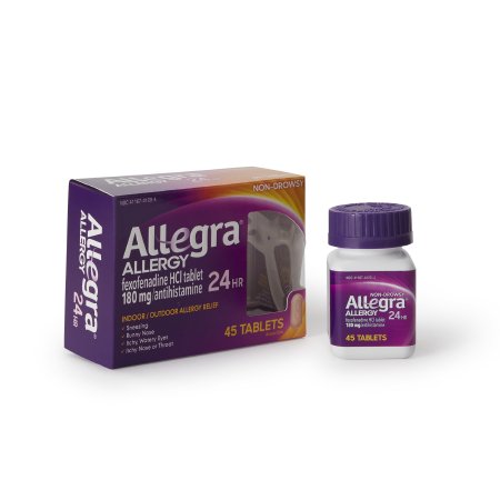 Chattem  41167412004 Allergy Relief Allegra 180 mg Strength Tablet 45 per Box