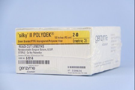 Teleflex Medical  X-6064 Nonabsorbable Suture without Needle Polydek Polyester Braided Size 5-0