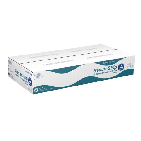 Dynarex  3523 Skin Closure Strip Secure Strip 1/4 X 3 Inch Nonwoven Material Flexible Strip White