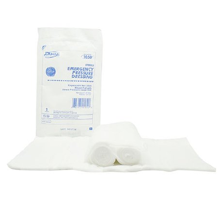 Dukal  1050 Trauma Dressing Dukal 4 Inch X 4-1/10 Yard 2 per Pack Sterile 1-Ply Roll Shape