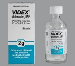 Bristol-Myers Squibb  00087663241 Videx Didanosine 2 Gram Powder for Solution Bottle 4 oz.