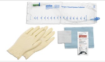 Hollister  B16FB Intermittent Catheter Tray Apogee Closed System / Firm Tip 16 Fr. Without Balloon